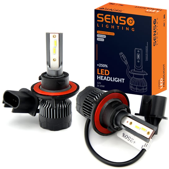 Żarówki SENSO 2x LED H13 +250% CSP 12V 16000LM SENSO