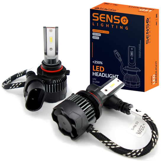 Żarówki SENSO 2x LED HB3 +250% CSP 12V 16000LM SENSO