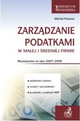 Zarządzanie Podatkami w Małej i Średniej Firmie Poszwa Michał