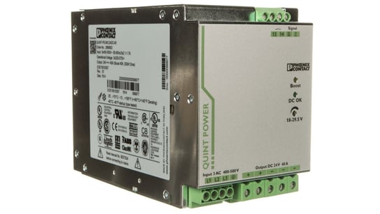 Zasilacz impulsowy 400-500V AC/24V DC 960W 40A (modułowy) QUINT-PS/ 3AC/24DC/40 2866802 PHOENIX CONTACT