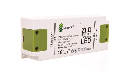 Zasilacz Led 12V Dc 54W Zld 54-12Lf 4,5A 19712-9008 BREVE