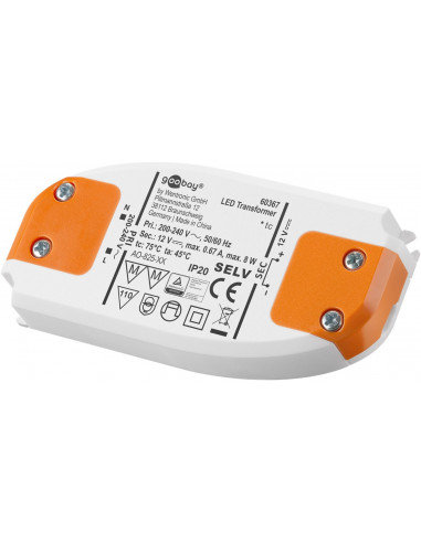 Zasilacz/Transformator do LED 12 V (DC)/8 W Inna marka
