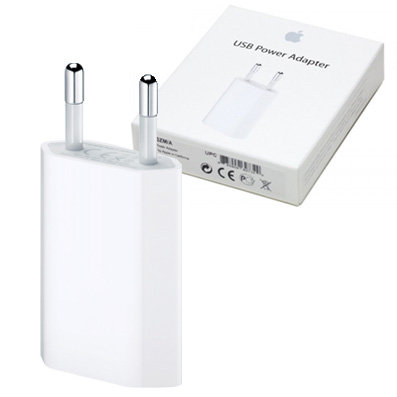 Zasilacz USB APPLE, 5 W, biały Apple