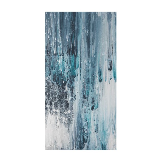 Zasłona 3D TEKSTYLIALAND, niebieska, 140x240 cm Tekstylialand