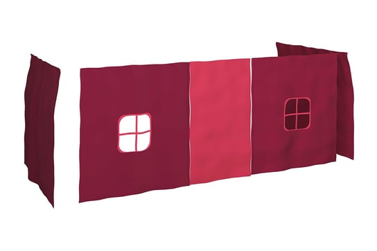 Zasłona do łóżka piętrowego, Steens for Kids, różowy, 176x75x91,5 cm Konsimo