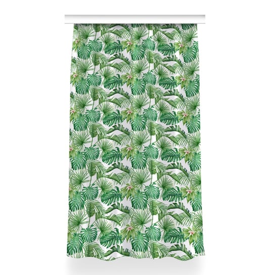 Zasłona do pokoju dekor 150x260 Palma i Monstera, Fabricsy Fabricsy