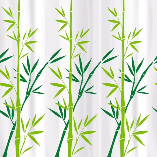 Zasłona łazienkowa TATKRAFT Bamboo, zielona, 180 cm Tatkraft