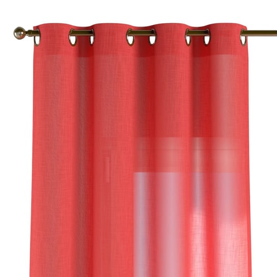 Zasłona na kółkach DEKORIA, prześwitująca, czerwona, 60x100 cm Dekoria