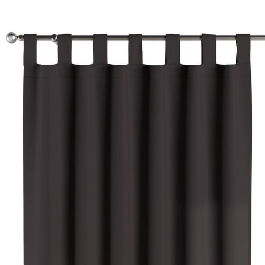 Zasłona na szelkach DEKORIA, Black (czarny), 130x100 cm Dekoria