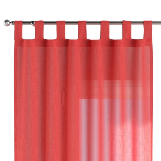 Zasłona na szelkach DEKORIA, prześwitująca, czerwona, 60x100 cm Dekoria