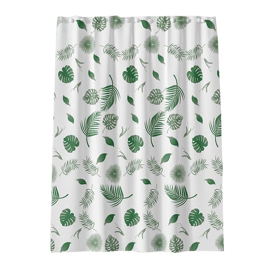 Zasłona prysznicowa 180x180cm zielone liście monstera Inna marka