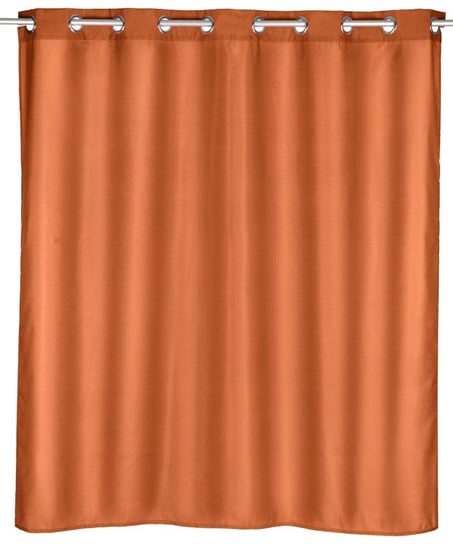 Zasłona prysznicowa COMFORT, 180 x 200 cm, pomarańczowa, poliestrowa, WENKO Wenko