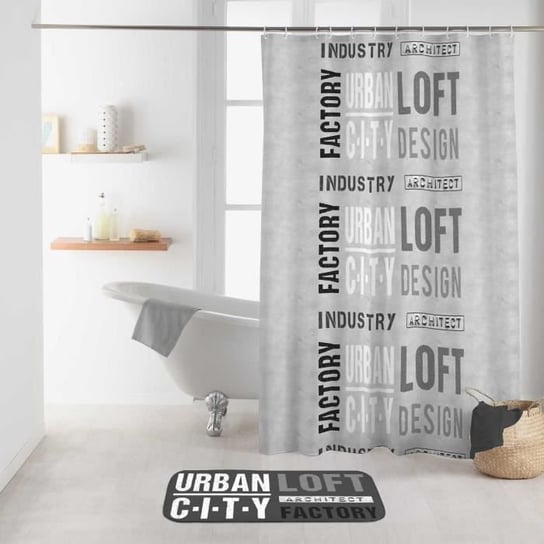 Zasłona prysznicowa Urban Loft model City Inna marka