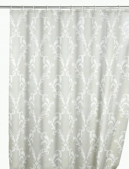 Zasłona prysznicowa WENKO Baroque, biała, 180x200 cm Wenko