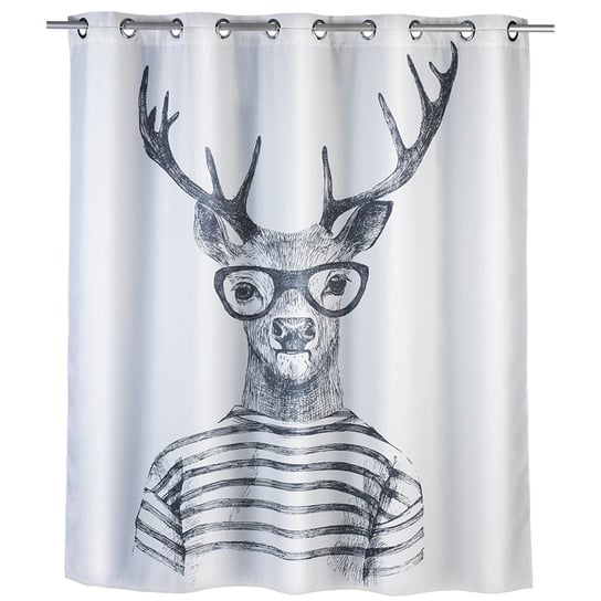 Zasłona prysznicowa WENKO Mr Deer, 180x200 cm Wenko