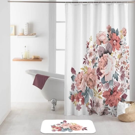 Zasłona prysznicowa z kwiatami Jayana Inna marka
