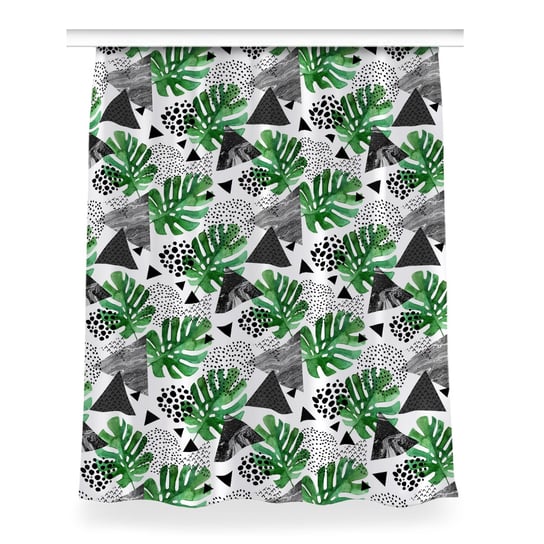 Zasłona przelotki Abstrakcja dżungla wzór 150x200, Fabricsy Fabricsy