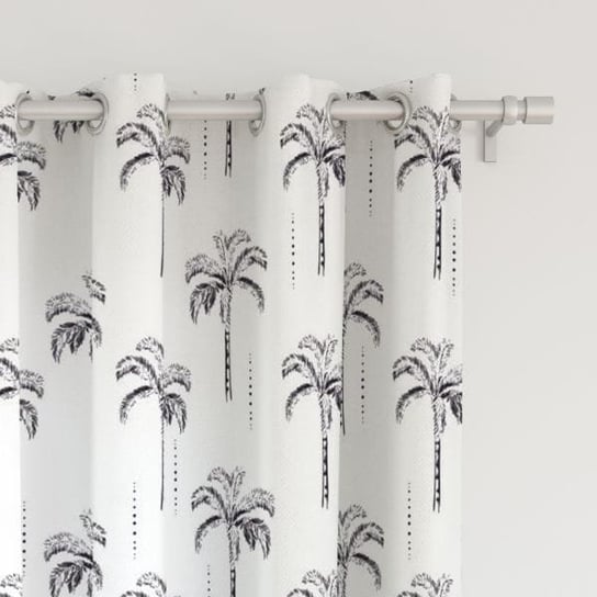 Zasłona SUMMER wzór SM04 | palmy boho 150 x 160 cm tkanina zaciemniająca Decordruk