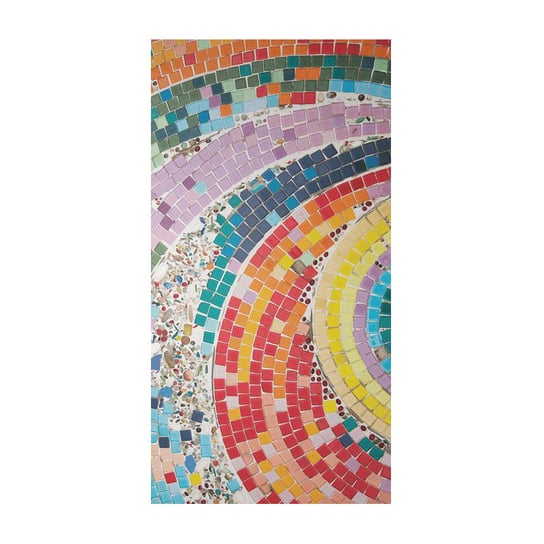 Zasłona TEKSTYLIALAND 3D, Kolorowa mozaika II, tas, 140x240 cm Tekstylialand