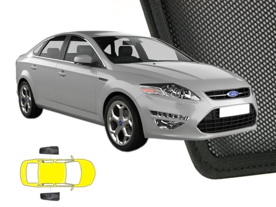 Zasłonki przeciwsłoneczne do: Ford Mondeo MK4 sedan, liftback, hatchback ŚCIEMNIJ.TO - zestaw 2 sztuk sciemnij.to