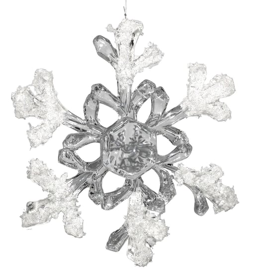 Zawieszka akrylowa śnieżynka ozdoba choinkowa dekoracja 22cm Inna marka
