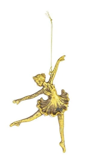 Zawieszka choinkowa świąteczna złota baletnica Art-Pol