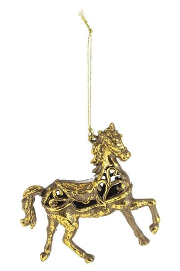 Zawieszka choinkowa świąteczna złoty koń Art-Pol