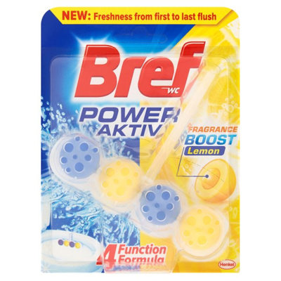 Zawieszka do muszli WC BREF Power Active Lemon, 50 g Henkel