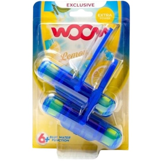 ZAWIESZKA DO WC barwiąca WOOM BLUE LEMON 2 sztuki 2x55g WOOM