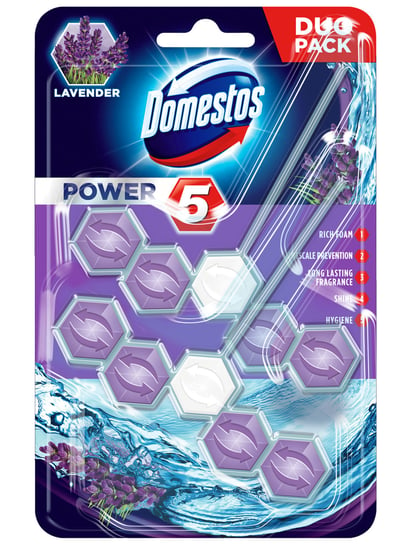Zawieszka do WC DOMESTOS Power5 Lawenda, 2x55 g Unilever