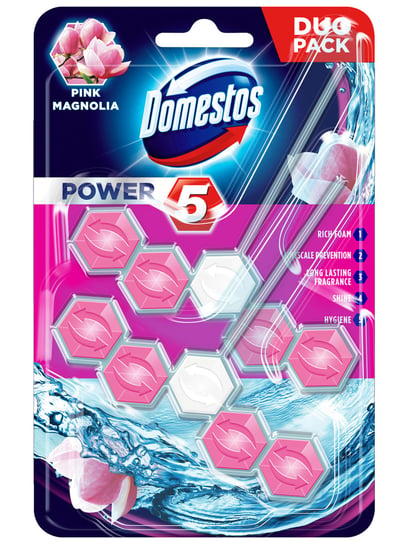 Zawieszka do WC DOMESTOS Power5 Pink Magnolia, 2x55 g Unilever