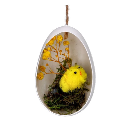 Zawieszka jajko plastikowe z kurczakiem kwiatkiem Inna marka