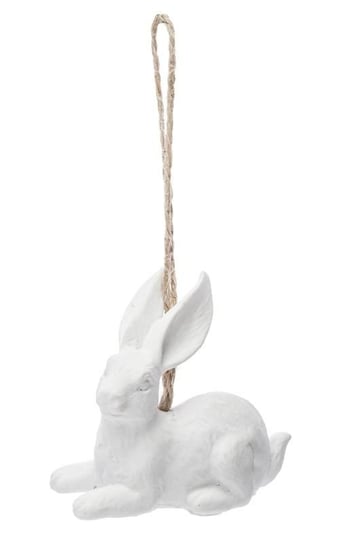 Zawieszka królik ART-POL, biała, 5,5x2,5x5,5 cm Art-Pol