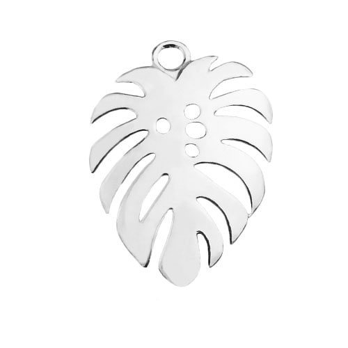 Zawieszka Liść Monstera, srebro 925 S-CHARM 467 925.pl