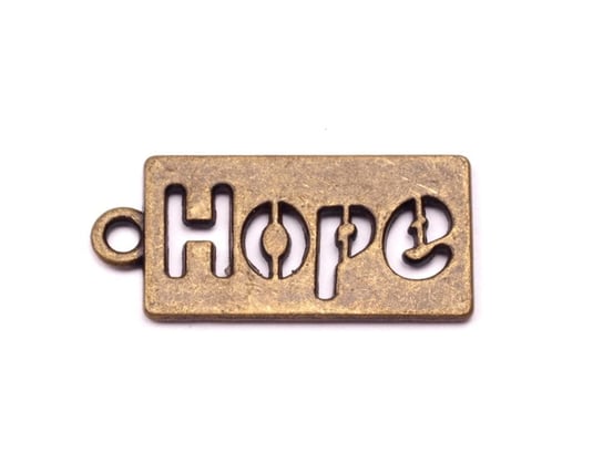 Zawieszka Metalowa Hope Nadzieja ( 1 Szt ) Złota Inna marka