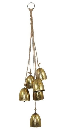 Zawieszka ozdobna, dzwonek, złota, 10x10x30 cm Pigmejka