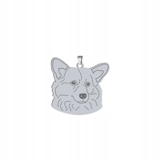 Zawieszka Srebrna z Welsh Corgi Pembroke SREBRO 925 Prezent GRAWER GRATIS Mejk Jewellery