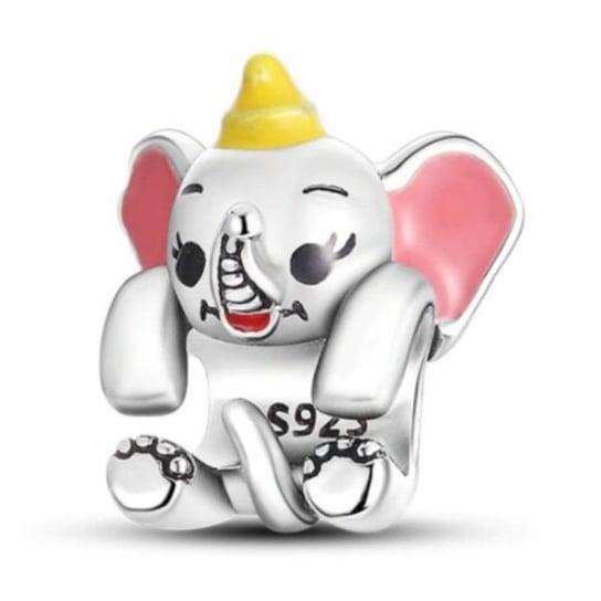 Zawieszka SREBRO 925 Charms koralik Disney Słonik Dumbo Sfera Damska