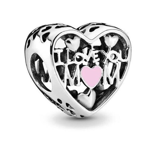 Zawieszka SREBRO 925 Charms koralik do PANDORA I Love You Mom Sfera Damska