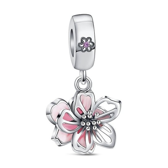 Zawieszka SREBRO 925 Charms koralik do PANDORA Kwiat Magnolia Sfera Damska