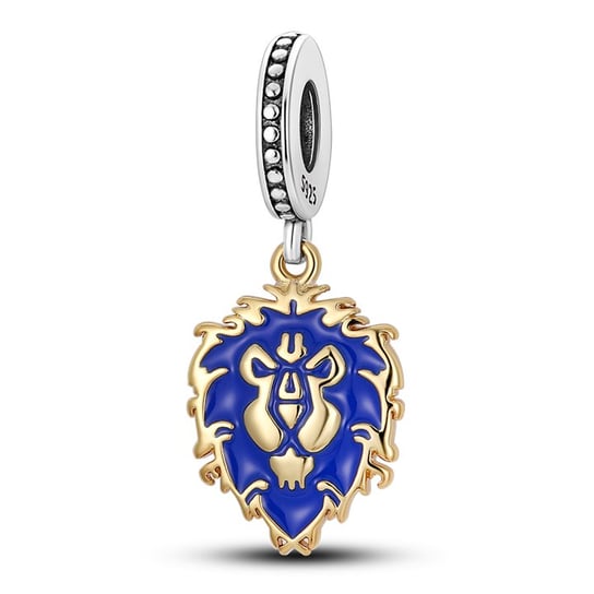 Zawieszka Srebro 925 Charms Koralik World of Warcraft Alliance Sfera Damska