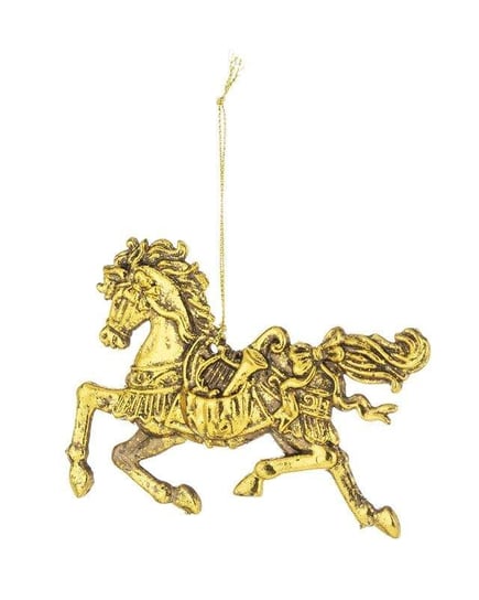Zawieszka świąteczna na choinkę złoty koń Art-Pol