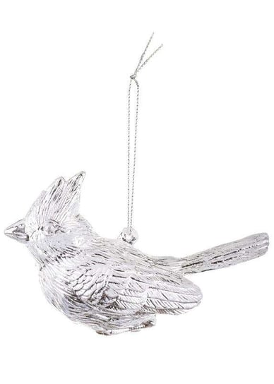Zawieszka Świąteczna ptaszek srebrny wys.7cm Art-Pol