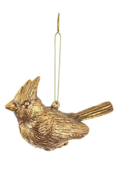 Zawieszka Świąteczna ptaszek złoty wys.7 cm Art-Pol