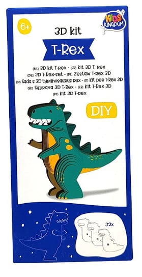 Zbuduj swoje zwierzę 3D - Dinozaur T-Rex. Inna marka