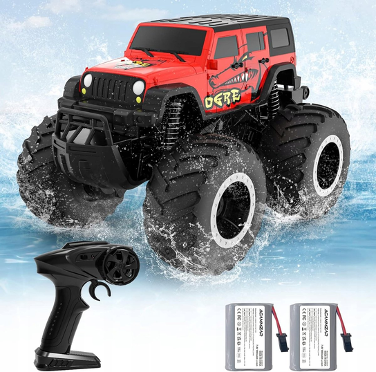 Zdalnie Sterowany Samochód ACAMMZAR Amfibia 360° Off-Road 4WD + 2 ...