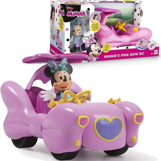 Zdalnie sterowany samochód Minnie's Pink Bow RC + figurka IMC Toys