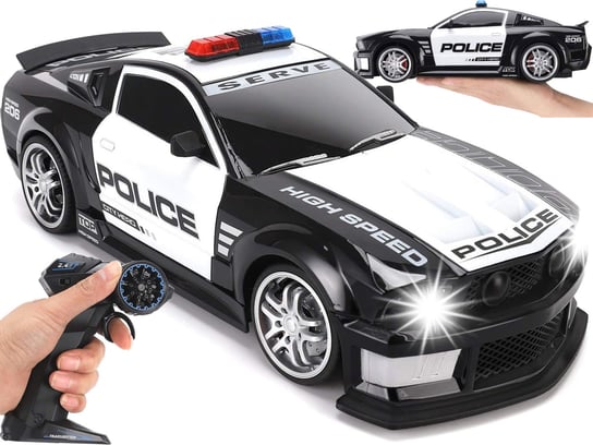Zdalnie Sterowany Samochód Policyjny Mustang Policja Na Pilot Radio R/C Madej