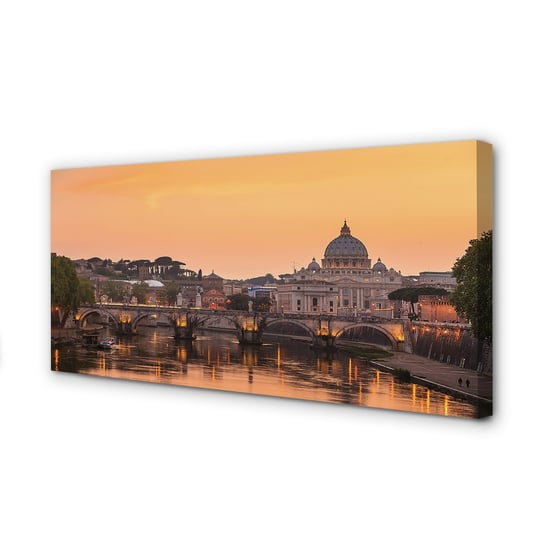 Zdjęcie na płótnie dekor TULUP Rzym zachód słońca, 120x60 cm Tulup