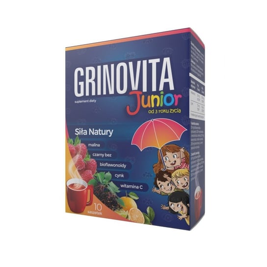 Zdrovit, Grinovita Junior, Suplement diety dla dzieci herbatka, 10 szt. ZDROVIT